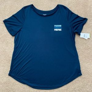 Old Navy Active Go-Dry Teal Blue Tee XXL